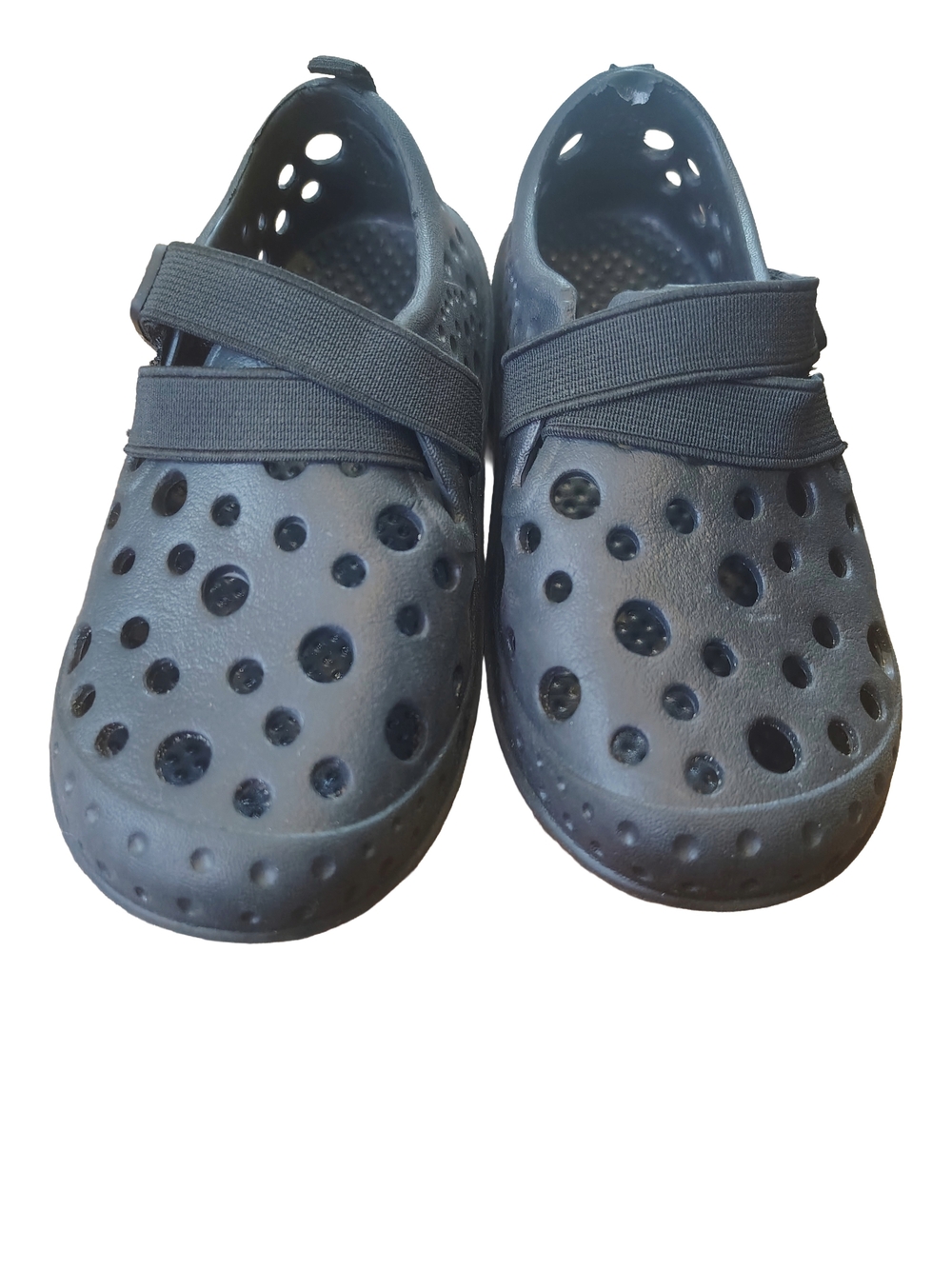 Kids Navy Blue Slip-On Clog with Elastic Strap Size 10